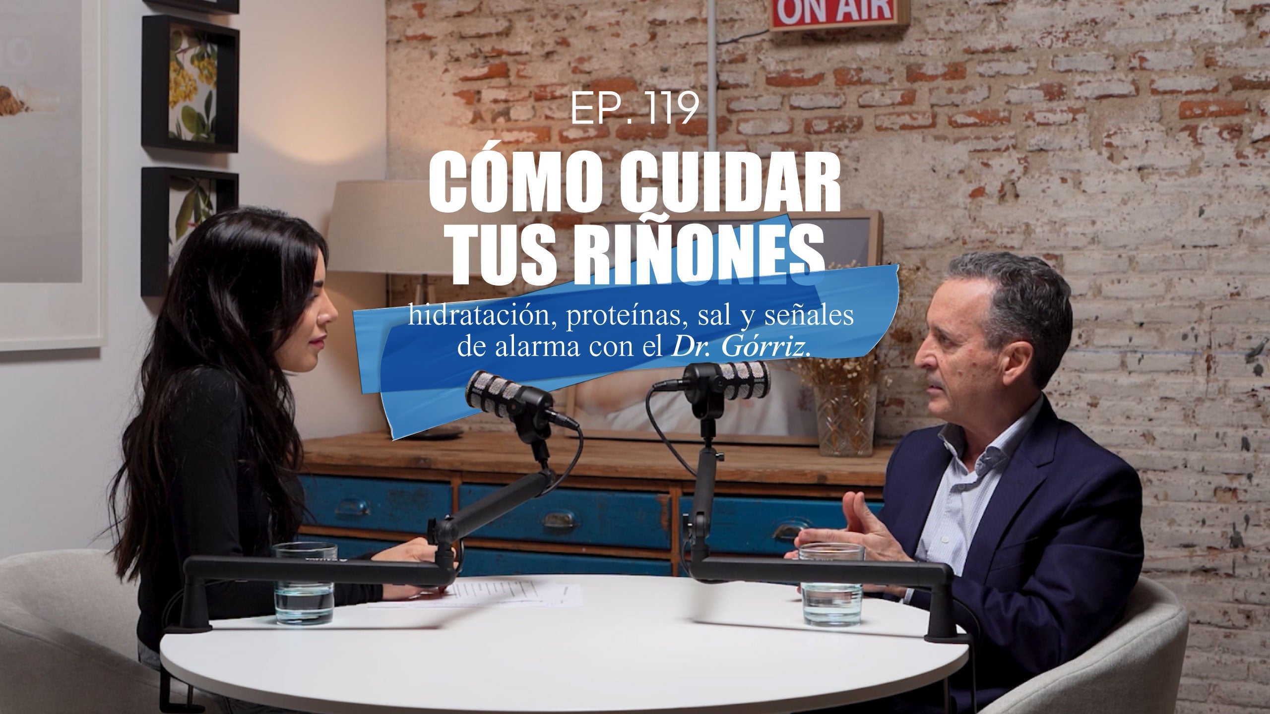 EP 119. Cómo Cuidar tus Riñones: Proteínas, sal y señales de alarma con el Dr. Górriz