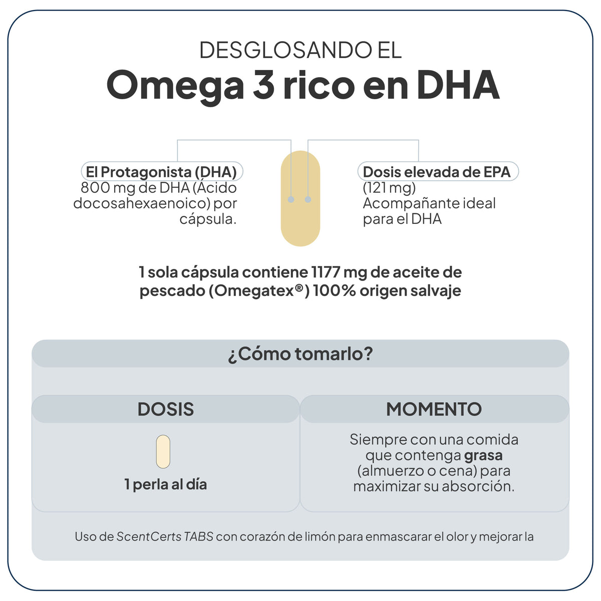 Omega 3 rico en DHA